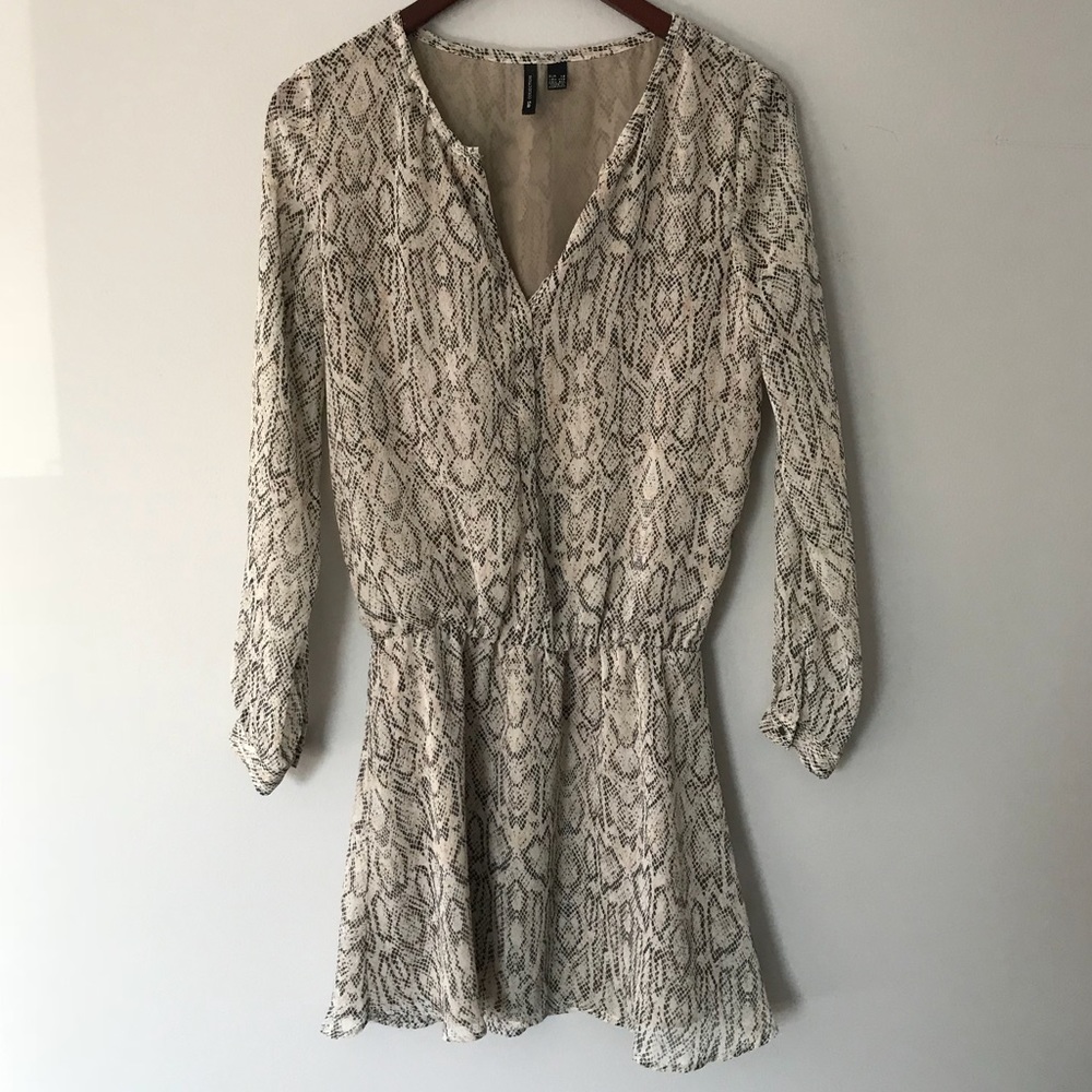 Leopard Print Long Sleeve Dress